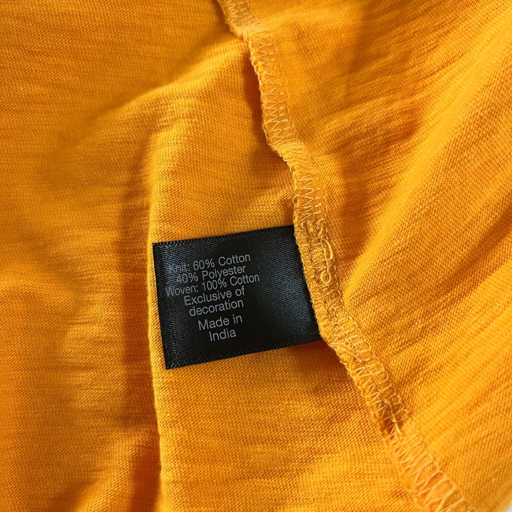 Lane Bryant Orange Short Flutter Eyelet Sleeves Split Neck Top Size 18/20 - Picture 10 of 10